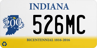 IN license plate 526MC