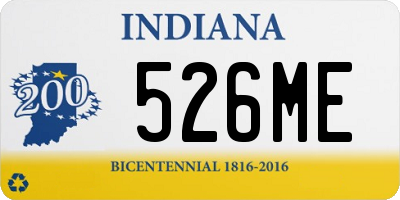 IN license plate 526ME