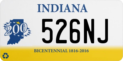 IN license plate 526NJ