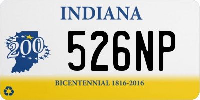 IN license plate 526NP