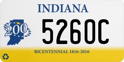 IN license plate 526OC