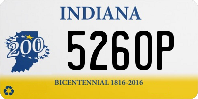 IN license plate 526OP