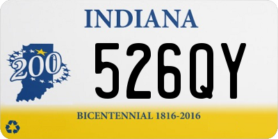 IN license plate 526QY