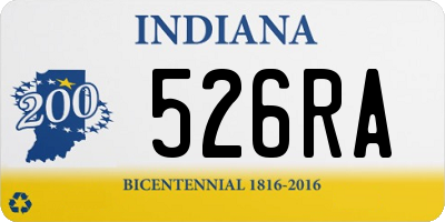 IN license plate 526RA