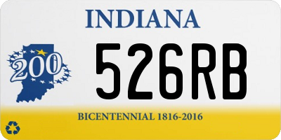 IN license plate 526RB