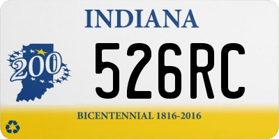 IN license plate 526RC