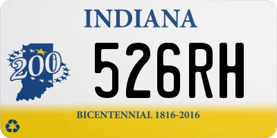 IN license plate 526RH