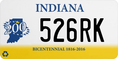 IN license plate 526RK