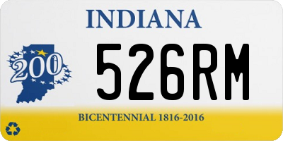 IN license plate 526RM