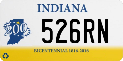 IN license plate 526RN