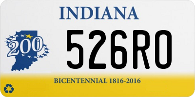 IN license plate 526RO