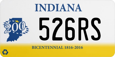 IN license plate 526RS