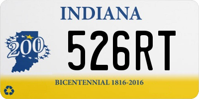 IN license plate 526RT