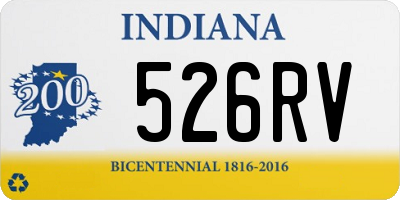 IN license plate 526RV