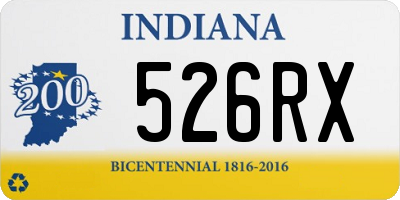 IN license plate 526RX