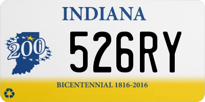 IN license plate 526RY