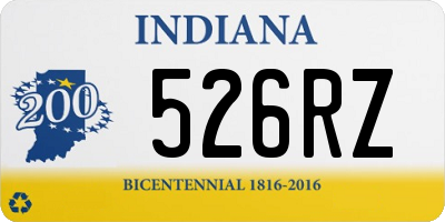 IN license plate 526RZ