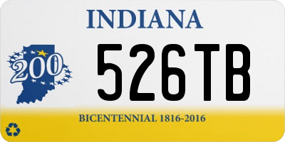 IN license plate 526TB