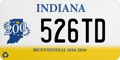 IN license plate 526TD