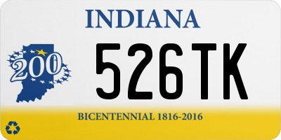 IN license plate 526TK