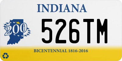 IN license plate 526TM