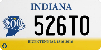 IN license plate 526TO