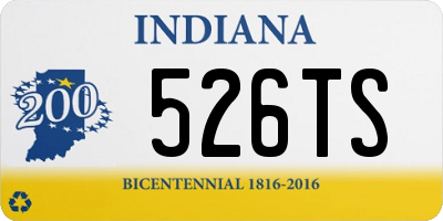 IN license plate 526TS