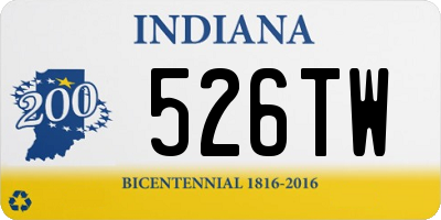 IN license plate 526TW