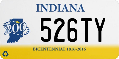 IN license plate 526TY