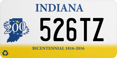 IN license plate 526TZ