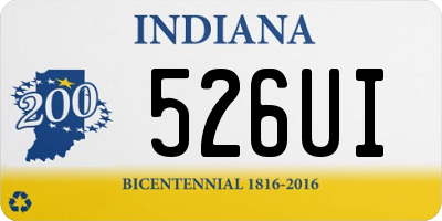 IN license plate 526UI