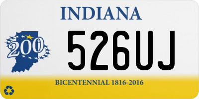 IN license plate 526UJ