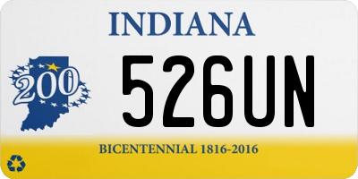 IN license plate 526UN