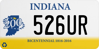 IN license plate 526UR