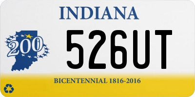 IN license plate 526UT