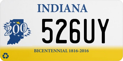 IN license plate 526UY
