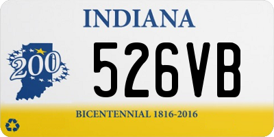 IN license plate 526VB