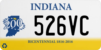 IN license plate 526VC