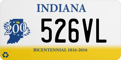 IN license plate 526VL