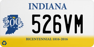 IN license plate 526VM