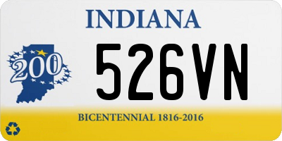 IN license plate 526VN