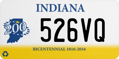 IN license plate 526VQ