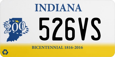 IN license plate 526VS