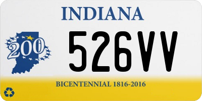 IN license plate 526VV