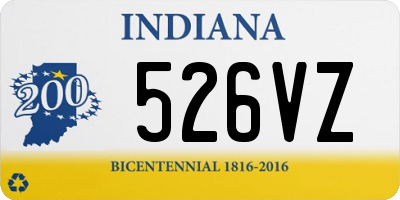 IN license plate 526VZ