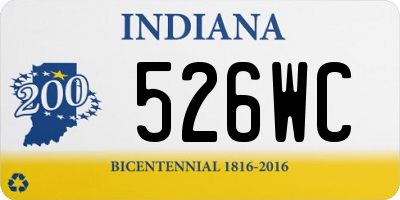 IN license plate 526WC