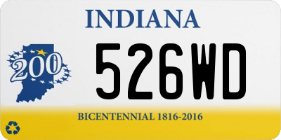 IN license plate 526WD