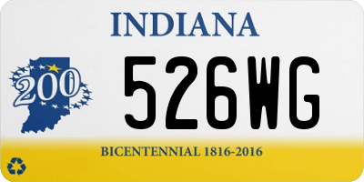 IN license plate 526WG