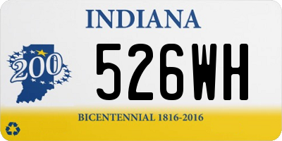 IN license plate 526WH
