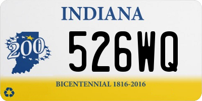 IN license plate 526WQ